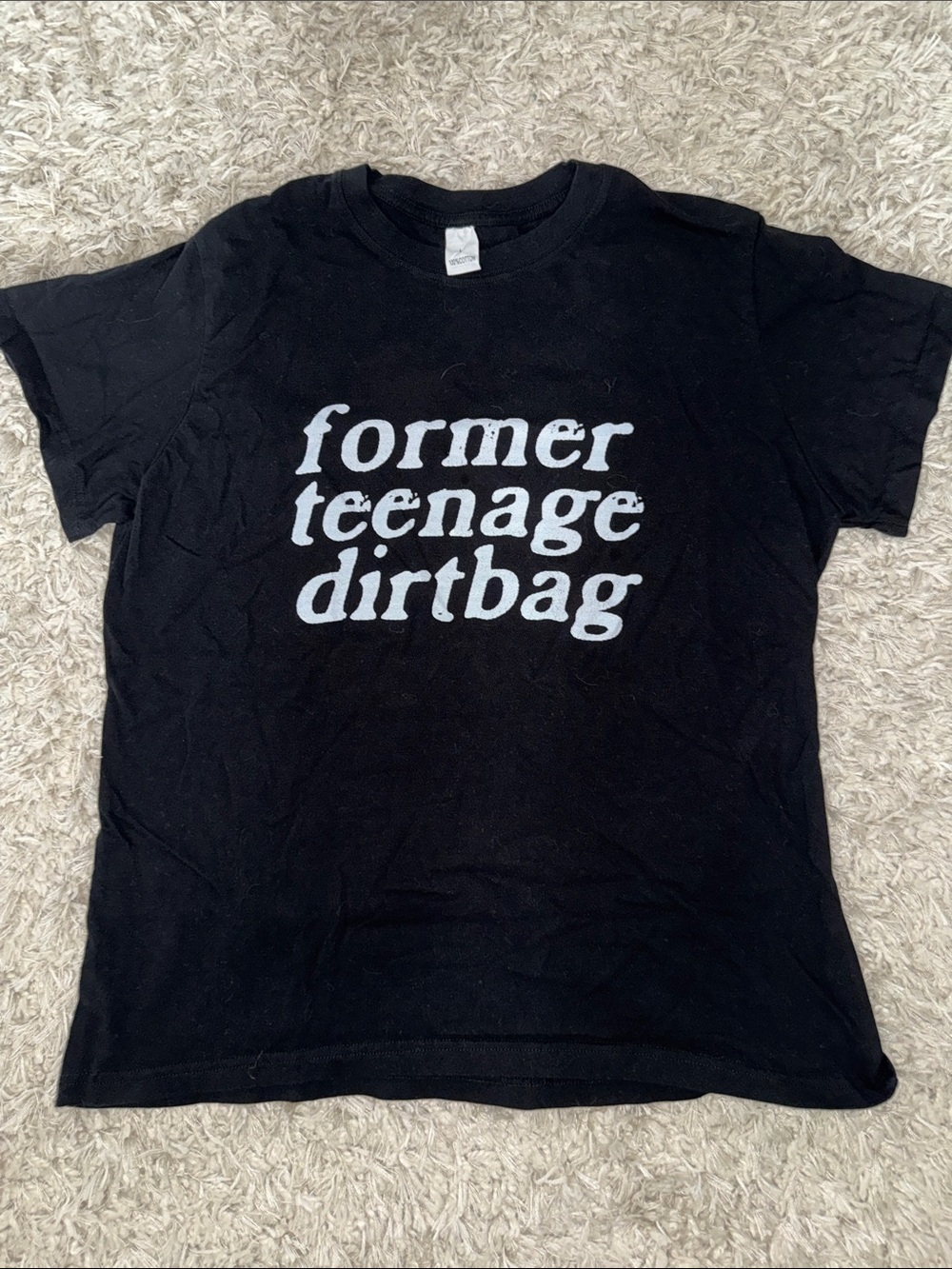 Former Teenage Dirtbag Graphic Tee - Black